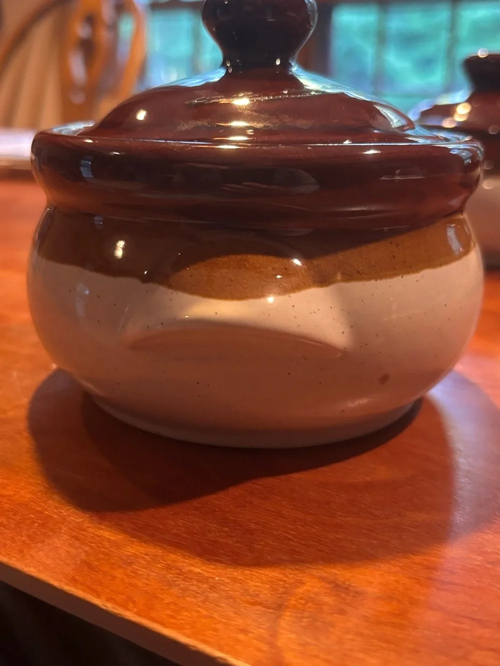 Stoneware crock set made in Taiwan vintage
